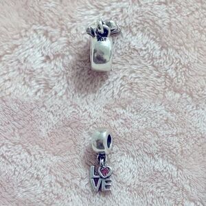 Authentic Pandora Silver LOVE Dangle Charm